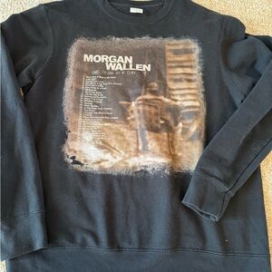 Morgan wallen crew sweatshirt black One thing at a time S/M adult